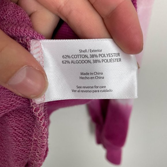 Wildfox Woman's Sz XS Pink Hooded Ombre Sweatshirt Lounge Wear Cozy Comfy - Picture 5 of 8